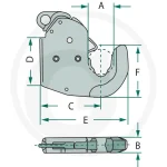 Kuka za navarivanje za donju polugu kat.2 CBM - Slika 2