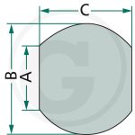 Kugla donje poluge kat. 3/3 Ø37/64x45mm - Slika 2