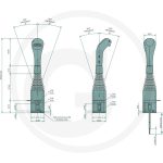 Joystick za prednje utovarivače sa dvije tipke zamjenski - Slika 2